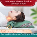 Removable combination Wormwood pillow cylindrical sleeping moxibustion neck protection Wormwood cervical pillow manufacturers wholesale cervical pillow