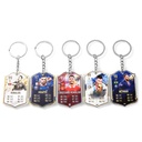 Football scoring card keychain C Luo Portugal kakanemar National Team World Cup acrylic pendant for men