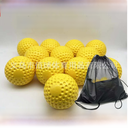 Factory direct 9 inch fluorescent yellow machine play practice training PU concave baseball