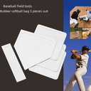 Baseball Softball Home Plate 5-piece Base Film Base Bag Pitcher Plate Base Mat Baseball Field Equipment Rubber Waterproof Base Bag