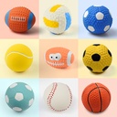 Latex Toy Vocal High Elastic Cotton Filled Latex Pet Football Vocal Football Dog Molar Toy Ball