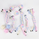 Spot set wholesale pet toy cotton rope molars bite resistant cotton rope ball cat and dog toy molars puppy toy