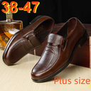 Autumn Large Size Men's Business Dress Leather Shoes Work Office Men's Round Head Leather Shoes Stall Shoes