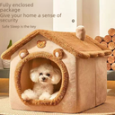 Cat Kennel House Type Four Seasons Universal Small Dog Teddy Winter Warm Removable Kennel Pet Bed Supplies