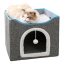 Double-layer cat nest four seasons universal multi-cat family summer house-type bed house Villa closed cat pet supplies