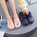 Summer Foam Sandals and Slippers for Men and Women EVA Toe Outer Wear Big Toe Hole Shoes Waterproof Sliding Casual Home Beach Sandals