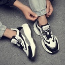 Couple's New All-match Casual Shoes ins Internet Popular Super Hot Color Increased Thick Sneakers Dad Shoes