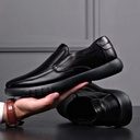 Men's Leather Shoes Spring New Casual Business Large Size Shoes Comfortable Light Soft Bottom Breathable Leather Men's Shoes