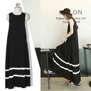 South Korea vest long skirt Summer new large size women's loose sleeveless big pendulum primed dress female
