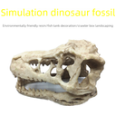 Aquarium Fish Tank Ornaments Dinosaur Tree Crawler Box Resin Skull Dinosaur Fossil Crawler Simulation Triceratops
