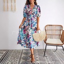 independent station fashion printed women's dress