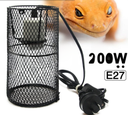 200 W E27 reptile ceramic lamp holder heat bulb switch pet incubator heating lamp in cage