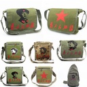 Retro Bag for the People's Service Bag Red Army Bag Lei Feng Canvas Crossbody Bag Red Star Green Nostalgic Shoulder Bag Factory Batch