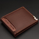 MenBense new men's wallet short multi-functional fashion casual iron side card wallet factory direct supply