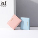 Weichen New Women's Wallet High-end Sense Short PU Coin Purse Women's Card Bag Korean Zipper Clutch Bag