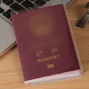 Travel Essential Waterproof Transparent Passport Cover Multi-functional Identification Cover Scratch-resistant and Dustproof Passport Case Pass Protective Cover