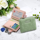 New Retro Small Wallet ~ ins Wallet Women's Short Student European and American Fresh Folding Simple Artistic Buckle