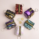 New Creative Sequins Square Stereoscopic Mini Small Bag Mini Coin Bag Women's Coin Purse Key Bag