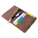 Korean-style Joker Creative Frosted Leather Magic Wallet Card Bag Zipper Coin Purse Men's Wallet Wholesale