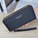 New Wallet Women's Long Double Zipper Clutch Women's Wallet Fashionable Large Capacity Double Layer Soft Wallet Mobile Phone Bag