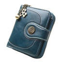 Short Zipper Coin Purse Women's New Arrival Tri-Fold Clutch Bag Fashionable Oilskin Multi-Card Bits Coin Bag Card Bag H173