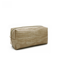 New in Stock Portable Wood Grain Cosmetic Bag PU Waterproof Wash Bag Large Capacity Portable Travel Storage Bag