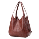 Bag Women's Fashionable Soft Leather Shoulder Bag Large Capacity All-match Fashionable Crossbody Bag Korean Style Women's Handbag
