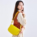 Korean 2024 autumn and winter new PU women's bag fashion simple shoulder messenger bag women's Korean underarm bag