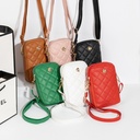 Women's Bag New Korean Style All-match Simple Satchel Vertical Mobile Phone Bag Single Shoulder Bag Crossbody Bag Summer Small Square Bag