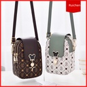 New Fashion Printed Stylish Mobile Phone Bag Korean Fashionable All-match Shoulder Bag Mini Crossbody Bag