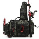 Luya Bag Multi-functional Large Waist Men's Tactical Crossbody Fishing Single-pole Large Capacity Storage Outdoor Waterproof Backpack