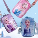 Children's Bag 2024 New Fashionable Girl Crossbody Bag Cute Ice Princess Shoulder Bag Baby Coin Purse