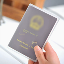 Frosted Transparent Passport Holder Stock Passport Holder Plastic ID Holder Waterproof Frosted Travel Multifunctional Holder