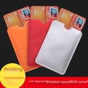 Anti-degaussing bank card case NFC anti-theft shielding certificate case anti-rfid scanning ID card aluminum foil card case customization