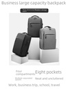 Backpack men's and women's shoulder bag business laptop bag 15.6 inch 14 Travel large capacity school bag 17.3 inch