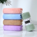 Thickened Coral Fleece Towel Warp Knitted Soft Absorbent Face Towel No Hair Drop No Color Falling Household Gift Towel Logo