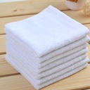 Wholesale 20g 25g 30g white cloth white square towel kitchen towel Hotel School kindergarten towel