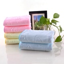 100g microfiber embossed edge towel 35*75 household wash towel does not fade embroidered towel wholesale