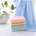 Simple bamboo fiber face towel super soft absorbent household cleansing medium towel gift labor protection towel Gaoyang wholesale
