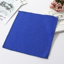 Factory blue square towel car towel ultra-fine fiber car wash cleaning towel multi-size rag lint-free