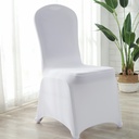 White chair cover elastic cover hotel wedding banquet chair cover all-inclusive chair seat cover stool cover wholesale 140g