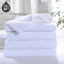 Hotel White Absorbent Towel Wholesale Cotton Thickened Platinum Satin Bath Towel Hotel Supplies Beauty Salon Towel Spot