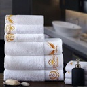 Five-star Hotel Cotton Towel Cotton White Broken Spiral Towel Thickened Hotel Bath Towel