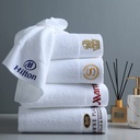 Five-star hotel special white towel homestay bath towel cotton face beauty salon hotel towel
