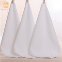 Wholesale hotel White small square disposable soft absorbent napkin thickened microfiber square 30*30