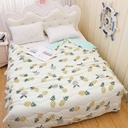 Washed cotton summer quilt air conditioning quilt summer cool quilt gift box Children's single printing running gift quilt wholesale