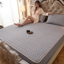 Factory wholesale latex mat three-piece ice silk mat dormitory air conditioning soft mat washable folding cool mat