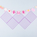 Factory wholesale color grid photo wall ins girls heart kindergarten room wall dip iron hanging mesh