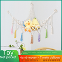 Cotton Rope Triangle Toy Net Pocket Hand-woven Children's Toy Storage Decorative Triangle Pocket Decorative Hanging Pocket