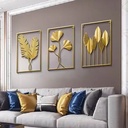 Factory direct modern simple plant wall decoration iron wall hanging wall living room decoration